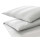Elegante Jaquard Satin Bettwäsche En Bloc weiss 155x200 + 80x80
