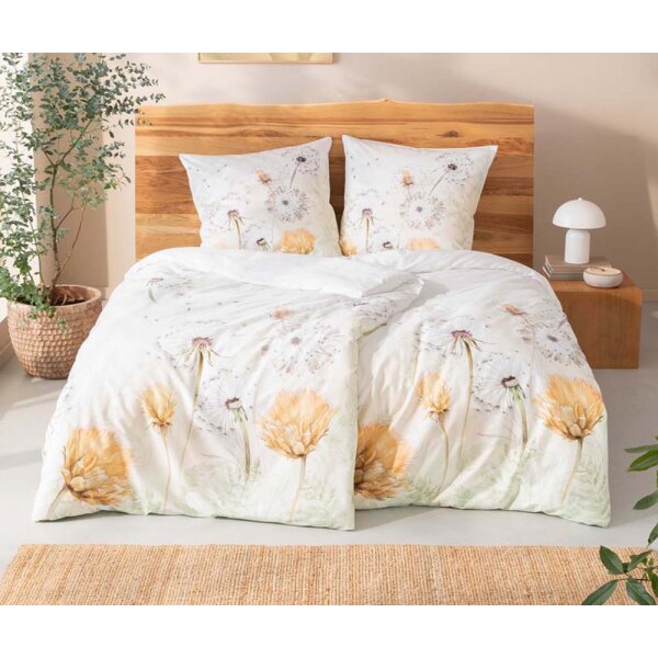 Estella Bio Satin Bettwäsche Estrella I Natur I 155x220