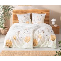 Estella Bio Satin Bettwäsche Estrella I Natur I 155x220