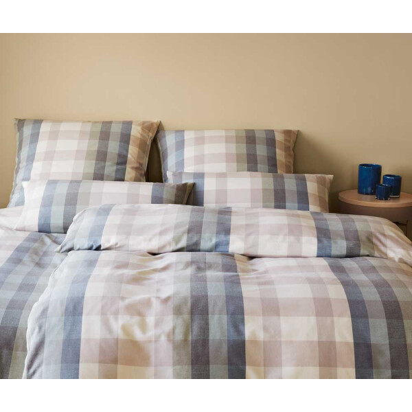 Elegante Soft Flanell Bettwäsche Glasgow salbei-blau 155x200 + 80x80