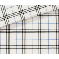 Elegante Soft Flanell Bettwäsche Livingston creme-schwarz 155x200 + 80x80