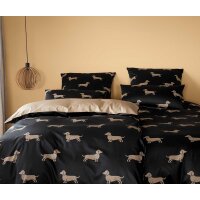 Elegante Comfort Satin Bettwäsche Dogs