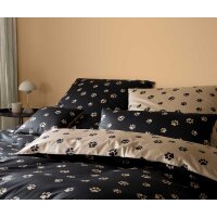 Elegante Comfort Satin Bettwäsche Paws