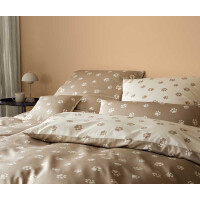 Elegante Comfort Satin Bettwäsche Paws