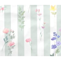 Elegante Comfort Satin Bettwäsche Flowerstripe