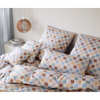 Elegante Comfort Satin Bettwäsche Scrabble
