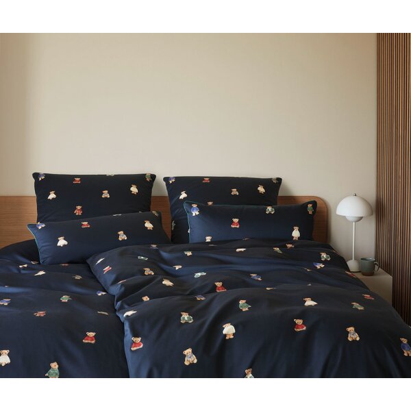 Elegante Comfort Satin Bettwäsche Teddy Bear