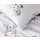 Estella Mako Satin Bettwäsche Dogs I Silber I 135x200cm